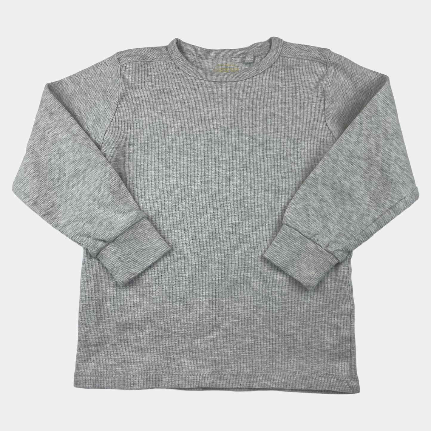 Graues Langarmshirt aus Baumwolle für Kinder, Größe 7 Jahre – front