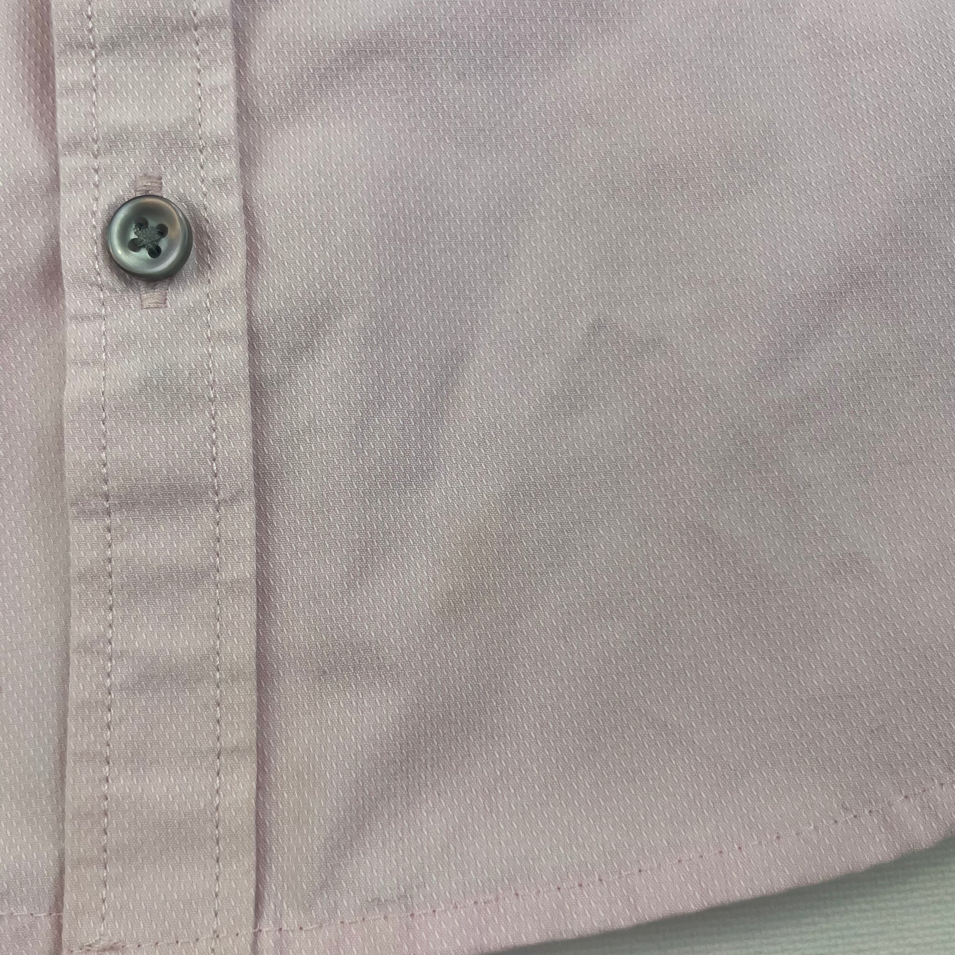 Rosa Langarm-Hemd aus Polyester und Baumwolle für Kinder – detail