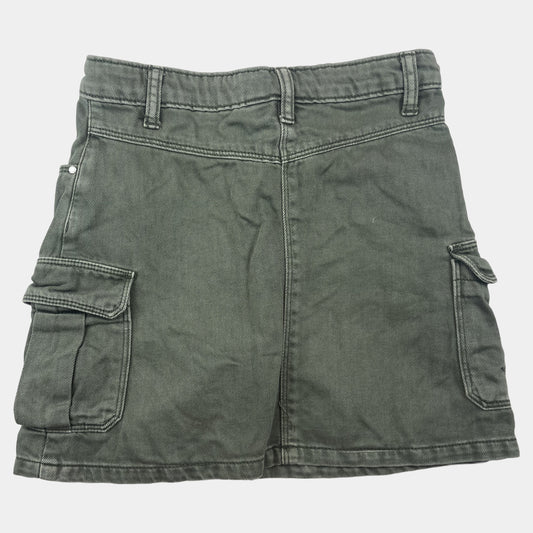 Khakifarbener Cargo-Rock für Mädchen, Größe 10 Jahre, von Candy Couture – back