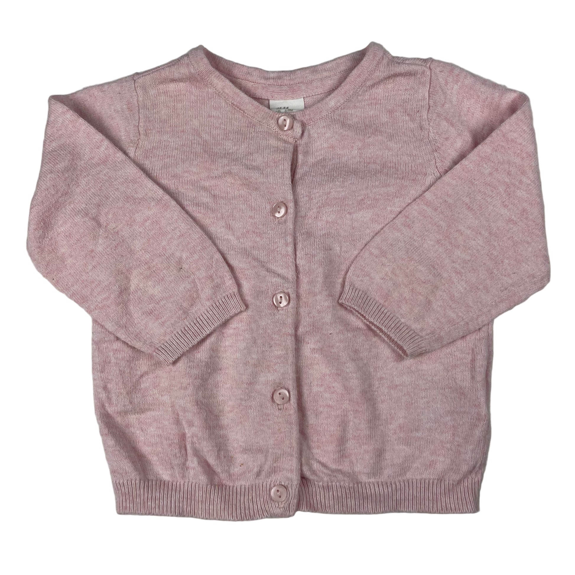 H&M Strickjacke rosa, Größe 74 (6-9 Monate) – front