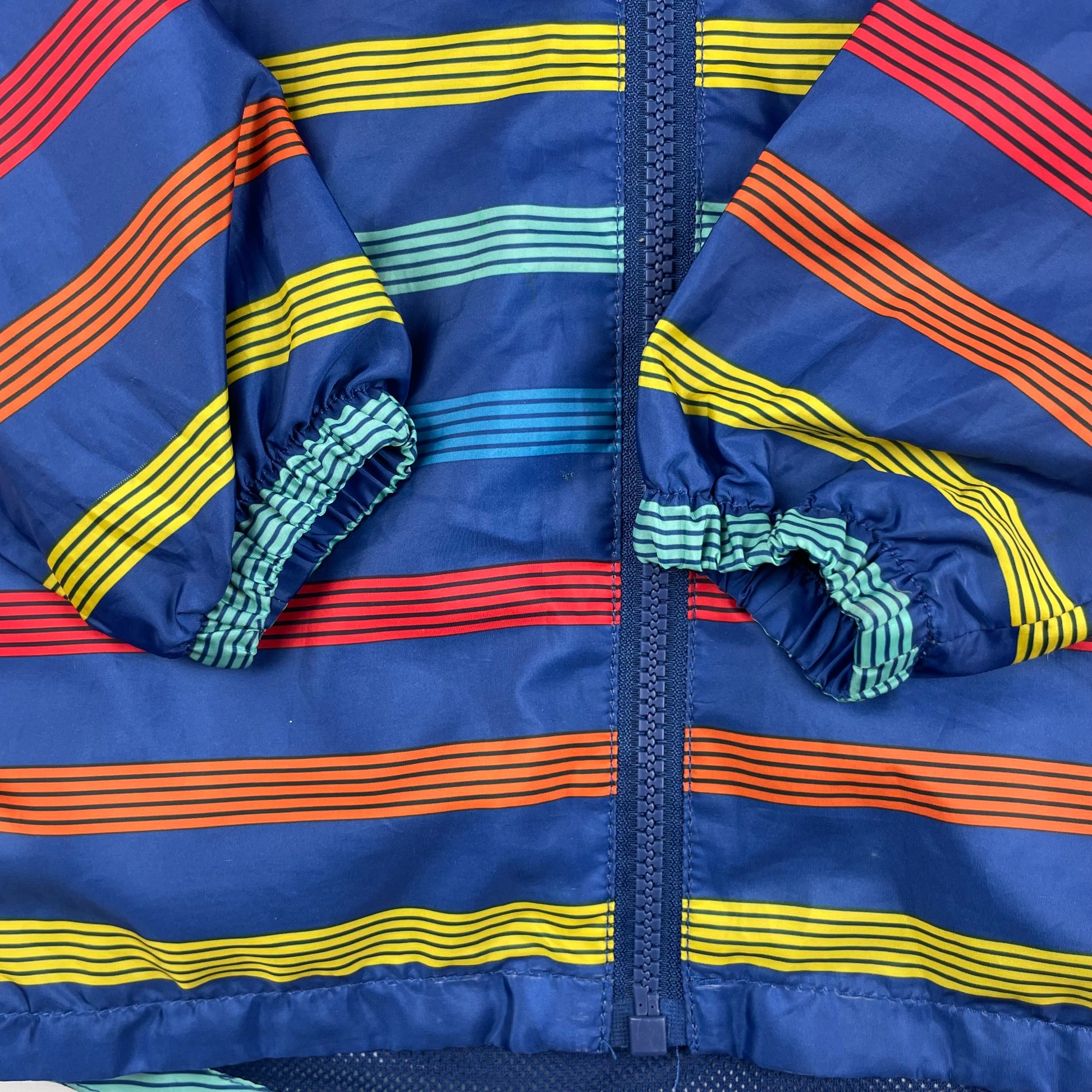 Bunte Regenjacke mit Kapuze für Kinder 12-18 Monate – sleeve