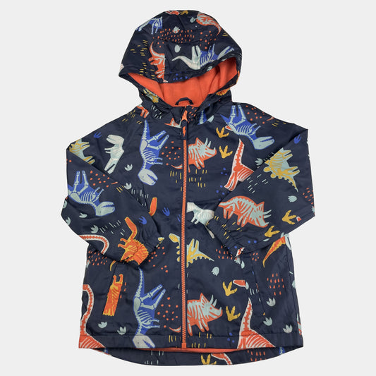Bunte Jacke mit Dino-Motiv für Kinder – front