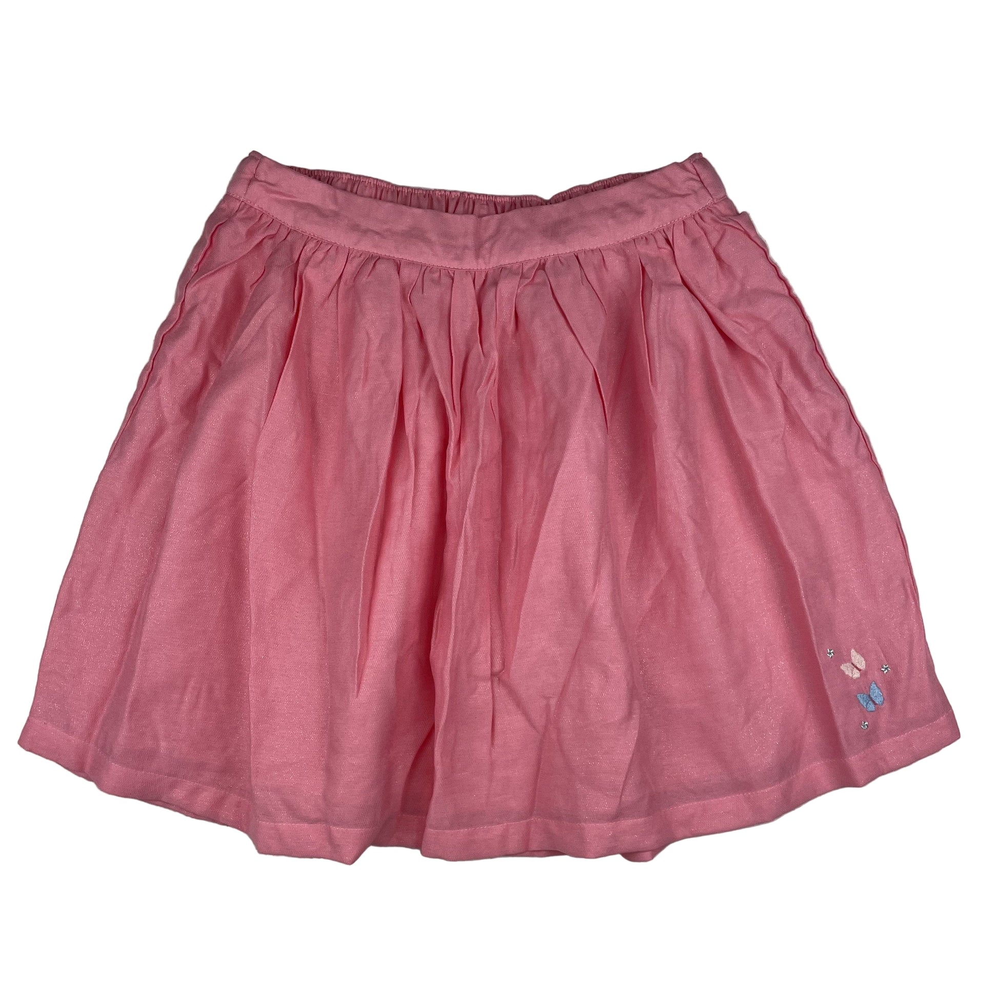 Rosa Kinderrock von Sergent Major, gefüttert, mit kleinem Schmetterling-Detail – front