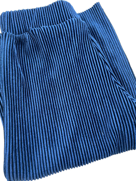 Blaue plissierte Culotte-Hose von Tu, Größe 2-3 Jahre – detail