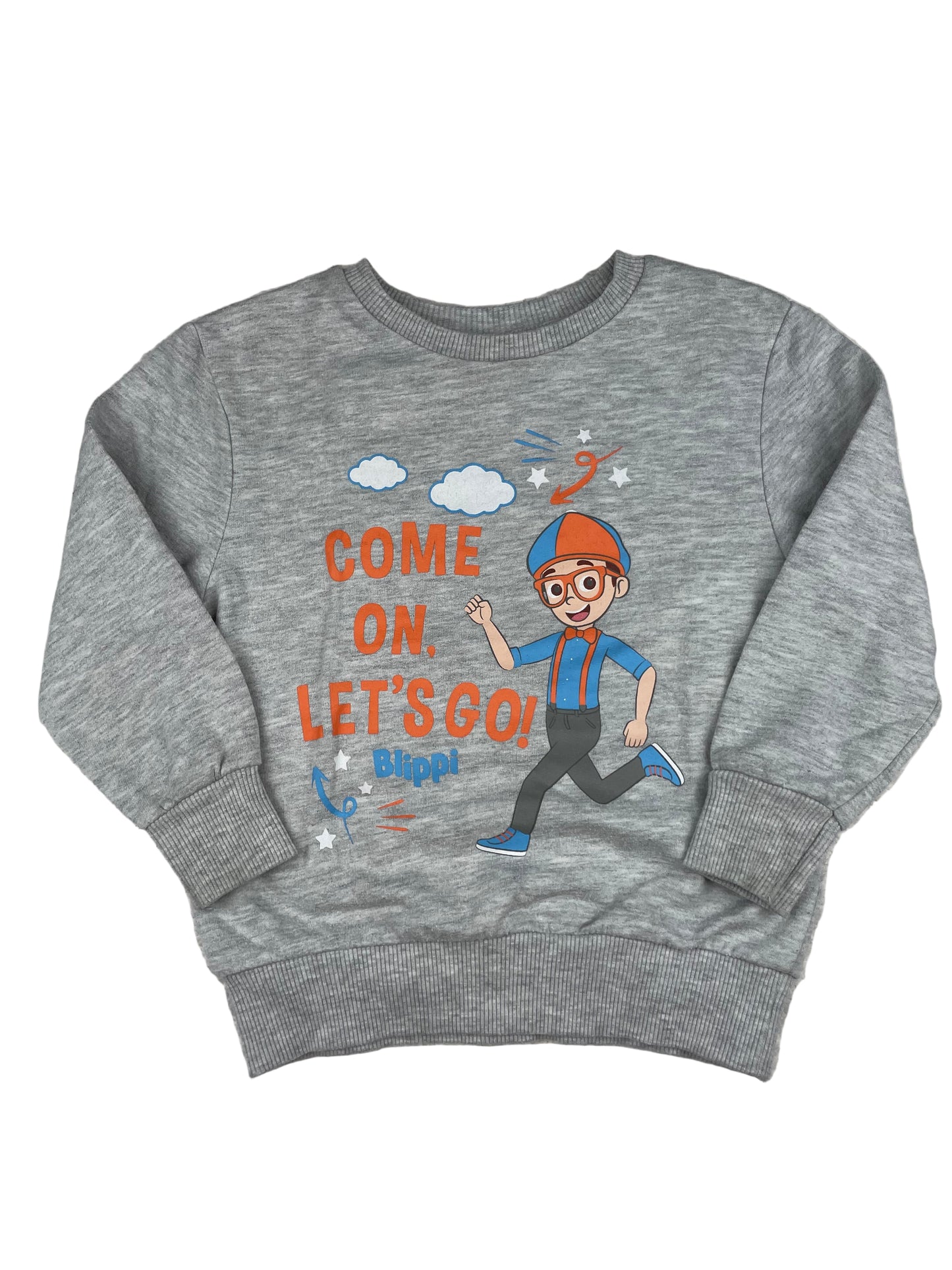 Graues Blippi Sweatshirt von George, Größe 1½–2 Jahre – front