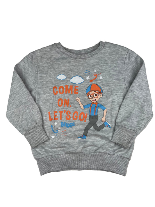 Graues Blippi Sweatshirt von George, Größe 1½–2 Jahre – front