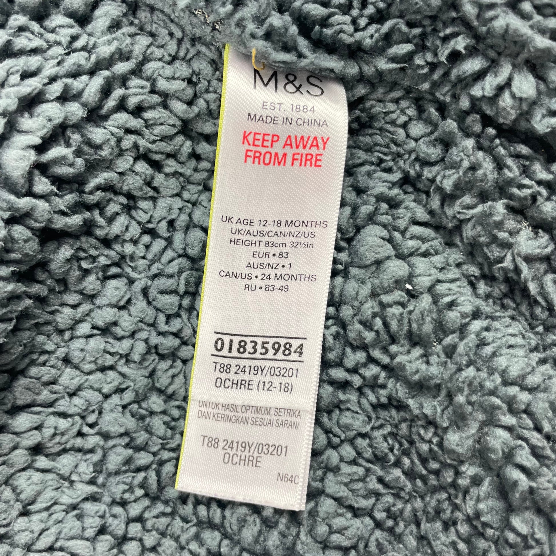 Gelbe gefütterte Weste mit Kapuze für Kinder – label