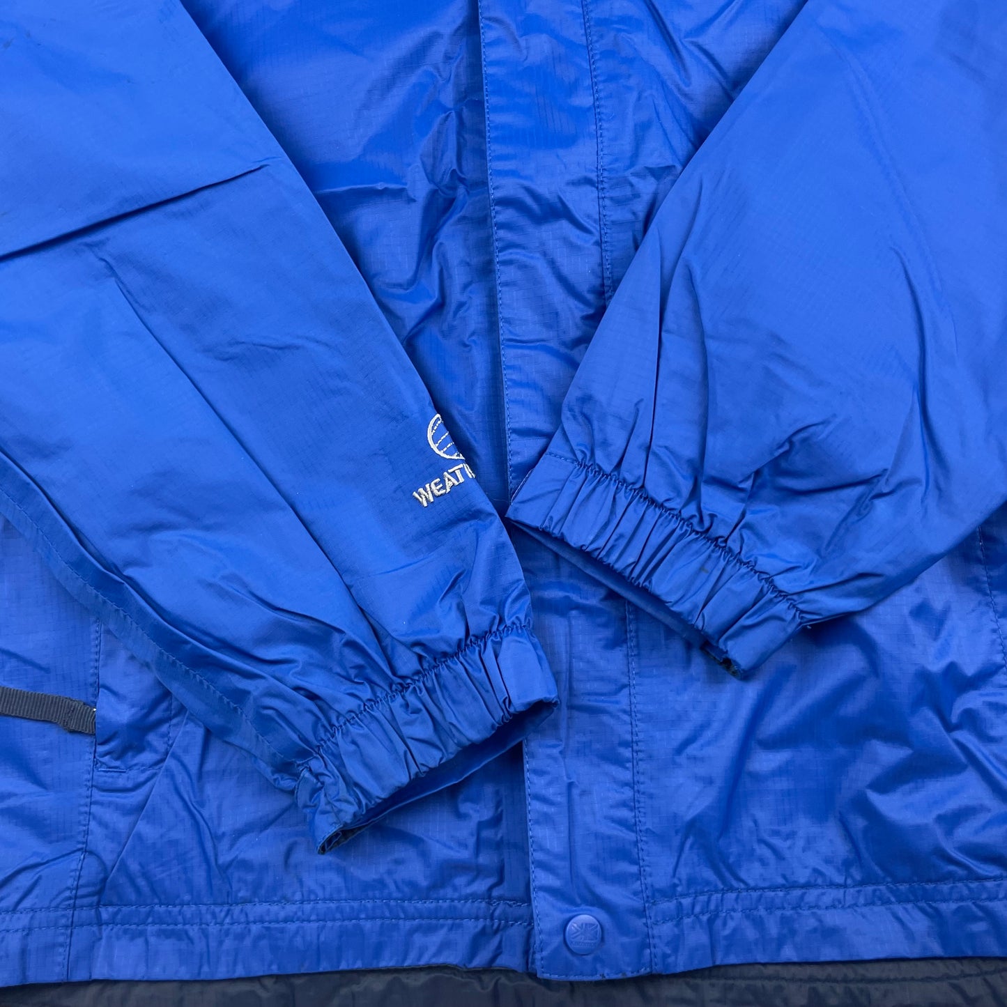 Blaue Regenjacke mit Kapuze für Kinder, Größe 11-12 Jahre – sleeve