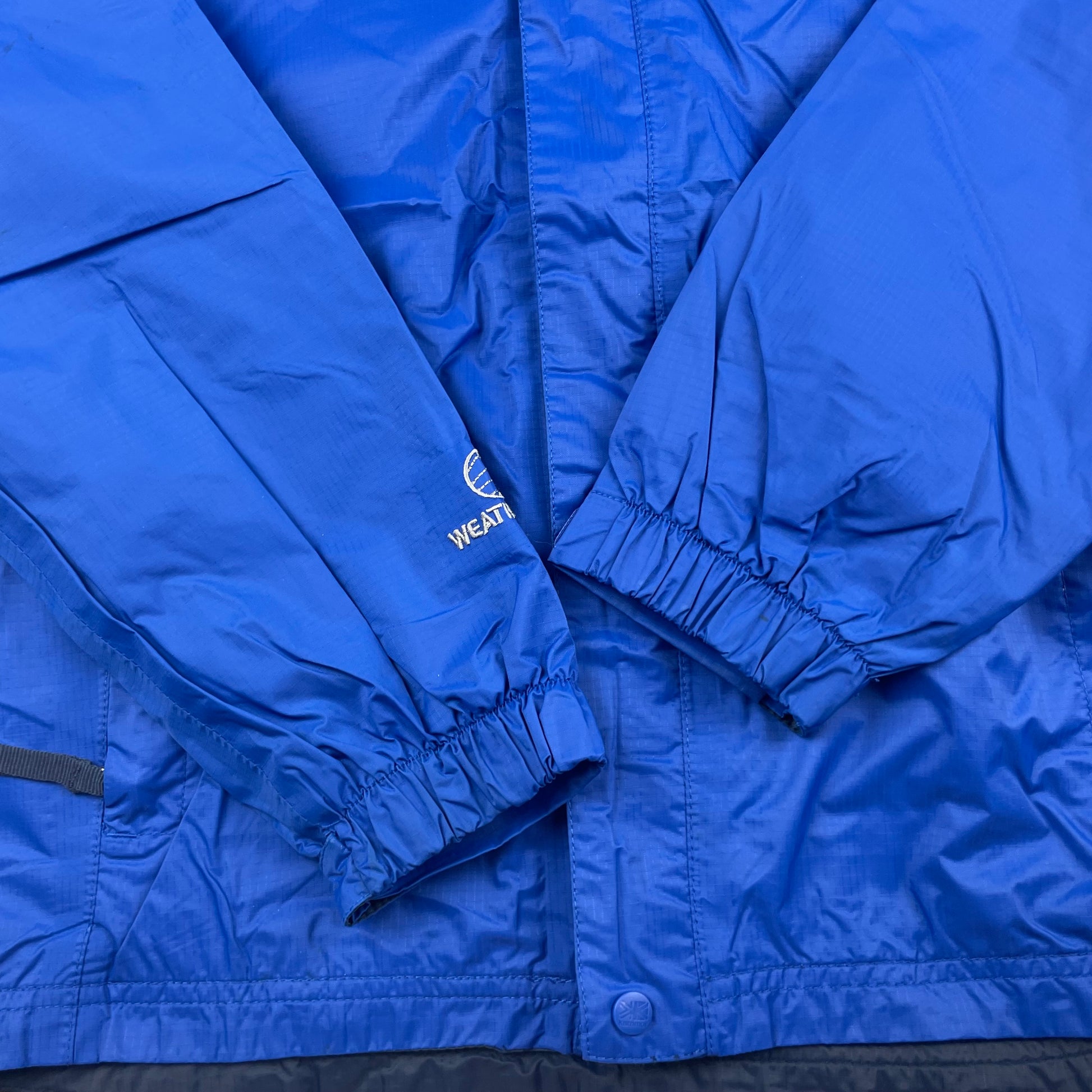 Blaue Regenjacke mit Kapuze für Kinder, Größe 11-12 Jahre – sleeve