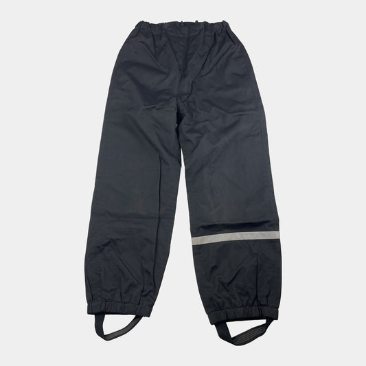 Schwarze Regenhose mit Reflektoren, Größe 128, von H&M – front