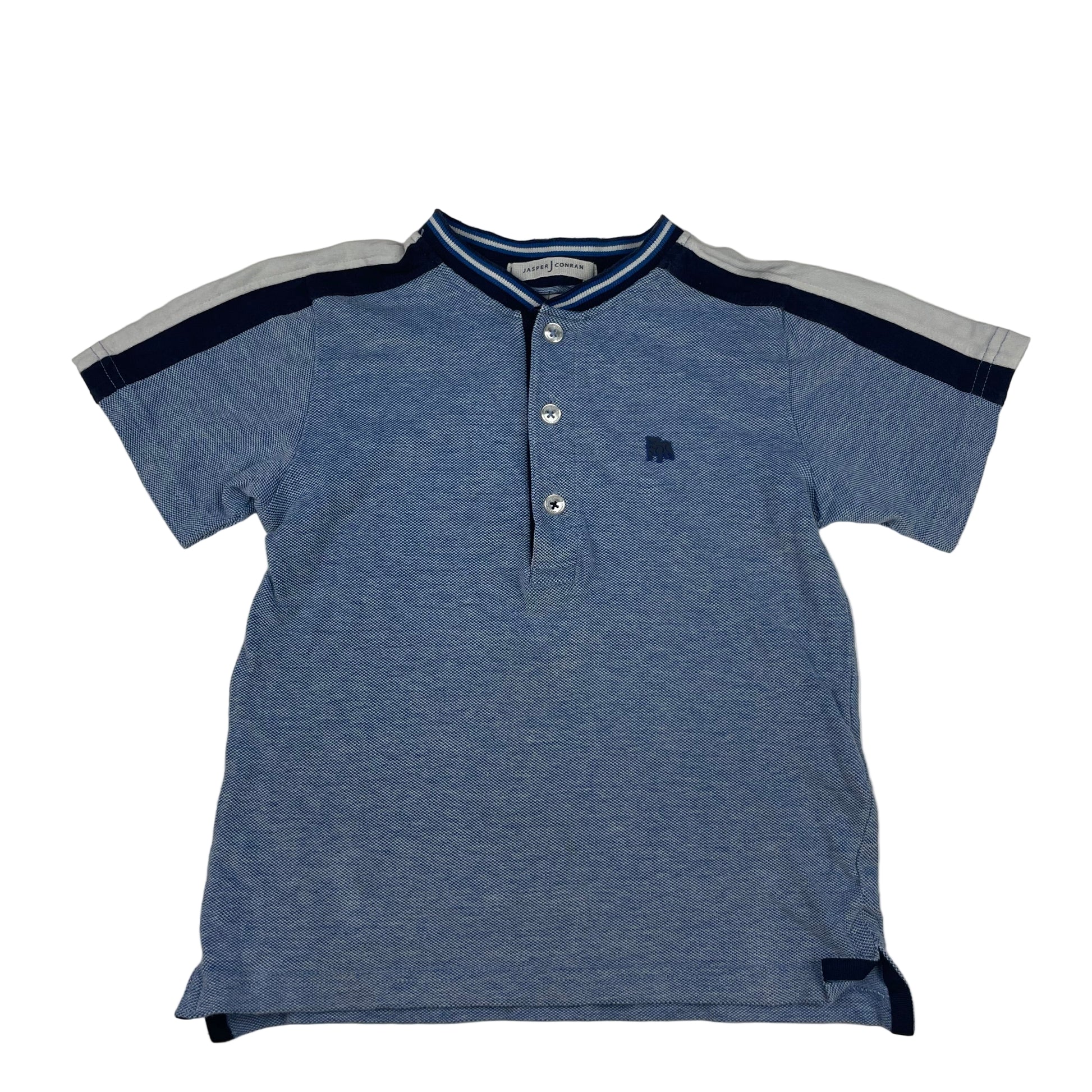 Jasper Conran Kinder-Poloshirt blau, Größe 6–7 Jahre – front