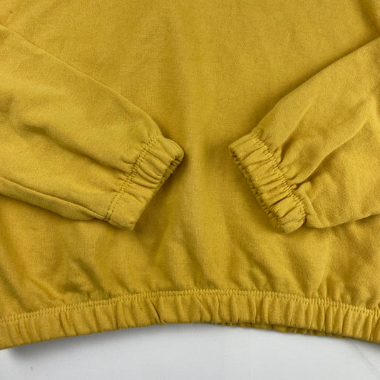 Gelber Kapuzenpullover mit New York Print für Kinder – detail