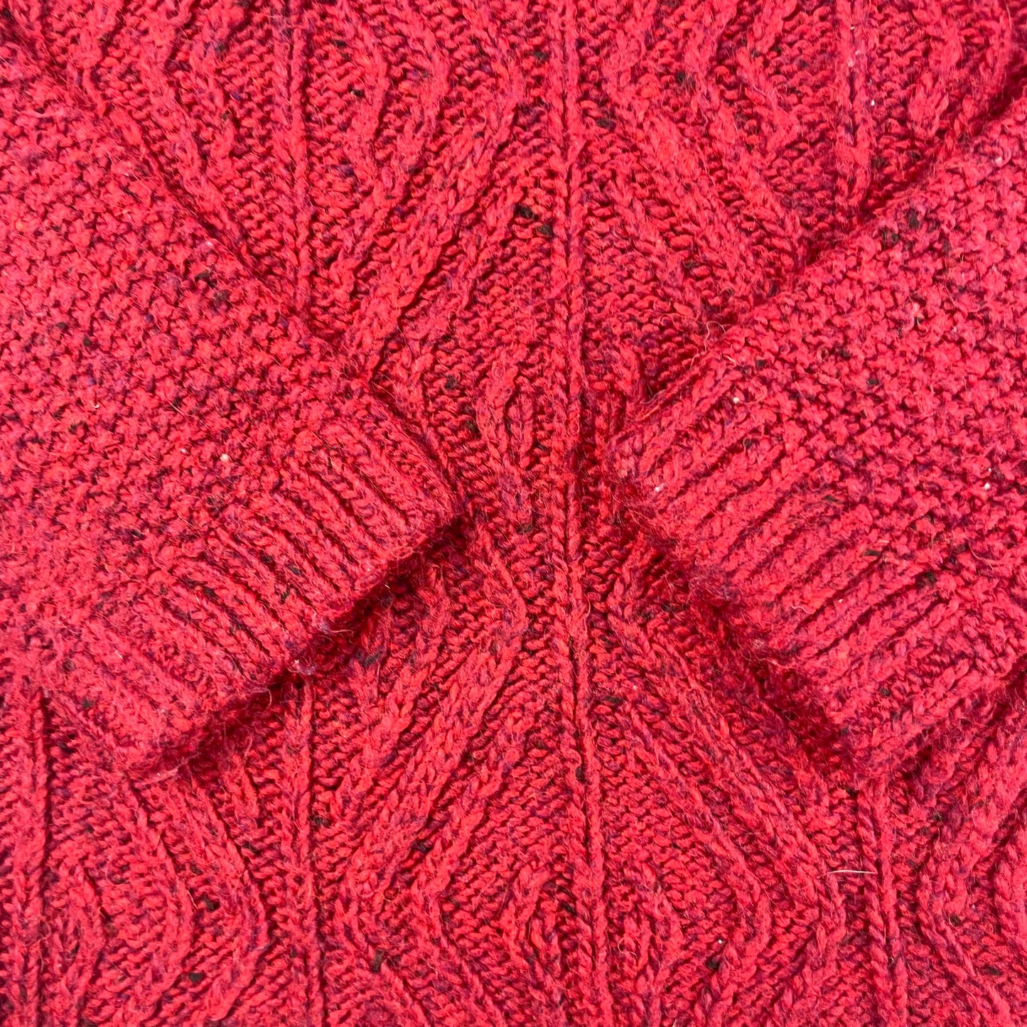 Roter Strickpullover für Jungen aus Acrylmischung in Größe 6 Jahre – detail