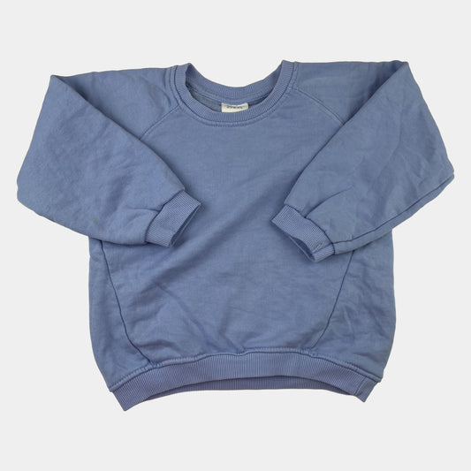 Blauer Kinderpullover mit langen Ärmeln von Zara, Größe 3-4 Jahre – front